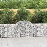 VidaXL Gabionen 10 Stück gebogen 200x30x80 100 cm Eisen