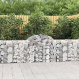 VidaXL Gabionen 11 Stück gebogen 200x30x80 100 cm Eisen