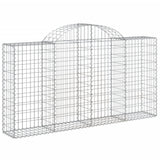 VidaXL Gabionen 7 Stk. gebogen 200x30x100 120 cm Eisen