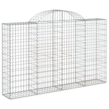 VidaXL Gabionen 6 Stück gebogen 200x30x120 140 cm Eisen