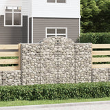 VidaXL Gabionen 4 Stück gebogen 200x30x140 160 cm Eisen
