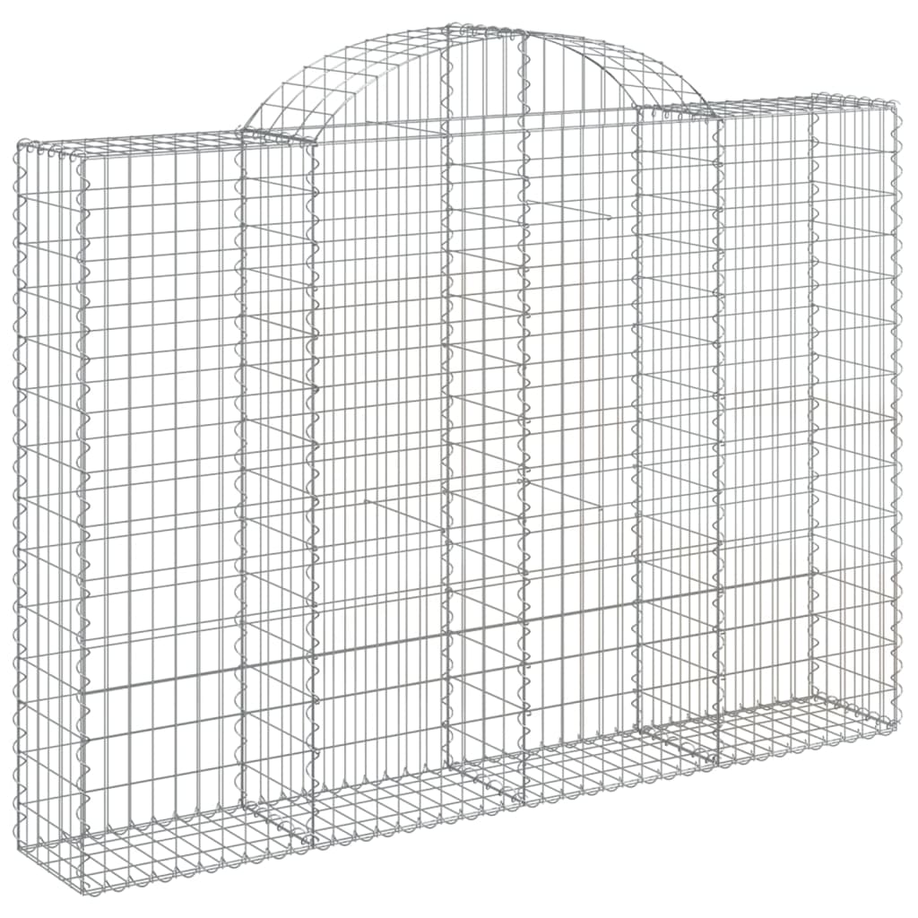 VidaXL Gabionen 5 Stück gebogen 200x30x140 160 cm Eisen