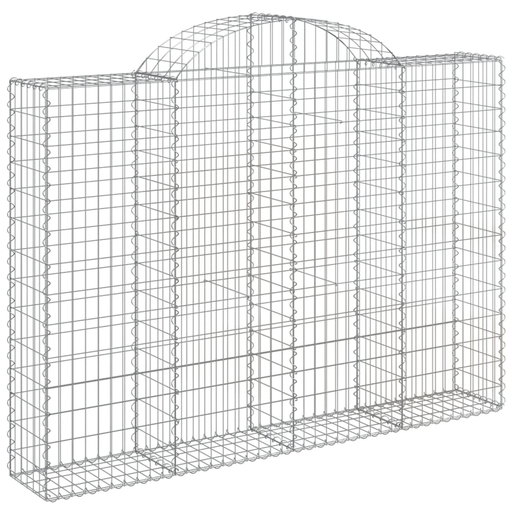 VidaXL Gabionen 9 Stück gebogen 200x30x140 160 cm Eisen