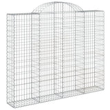 VidaXL Gabionen 3 Stück gebogen 200x30x160 180 cm Eisen