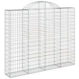 VidaXL Gabionen 5 Stück gebogen 200x30x160 180 cm Eisen