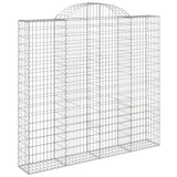 VidaXL Gabionen 4 Stück gebogen 200x30x180 200 cm Eisen