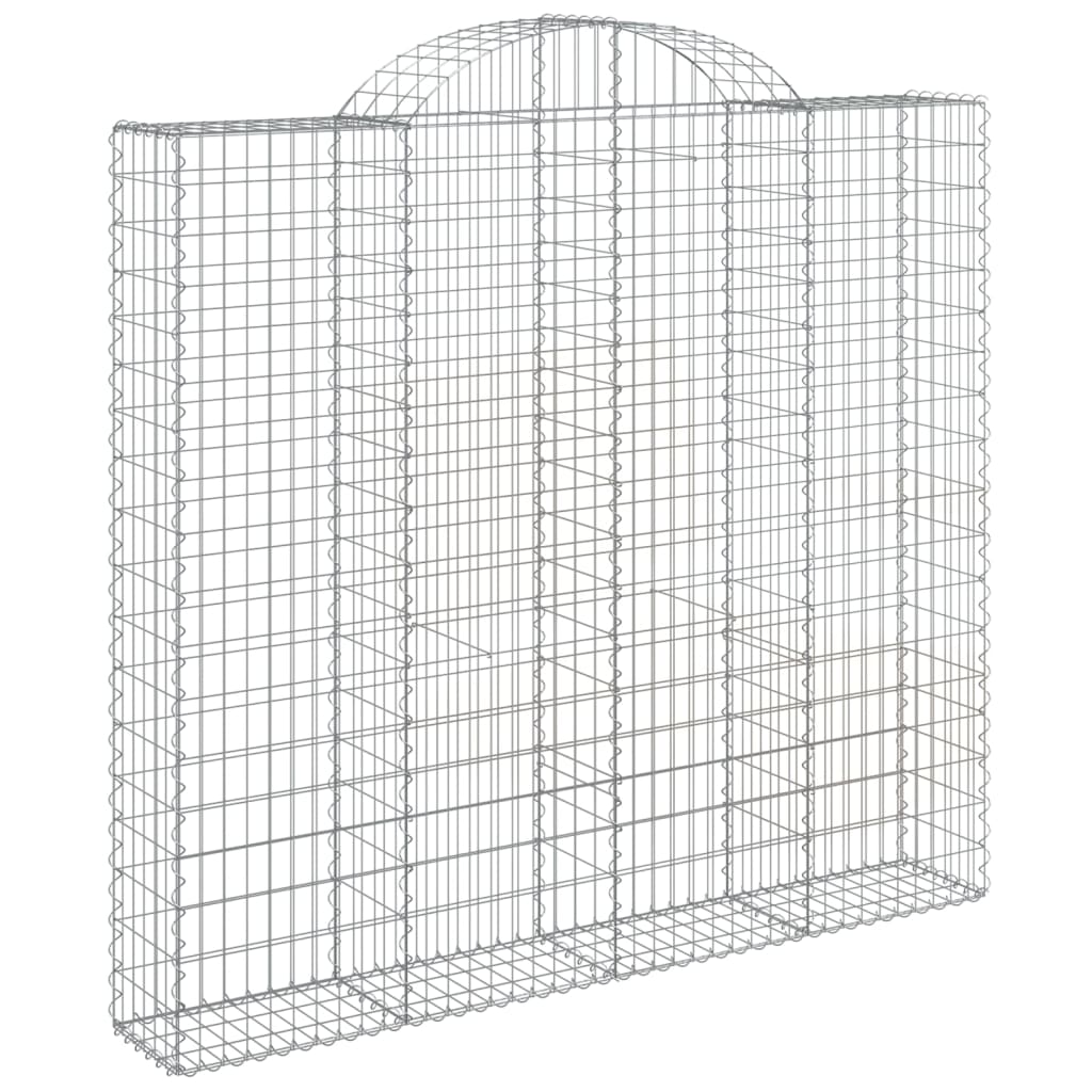 VidaXL Gabionen 8 Stück gebogen 200x30x180 200 cm Eisen