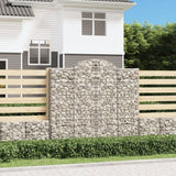 VidaXL Gabionen 9 Stück gebogen 200x30x180 200 cm Eisen