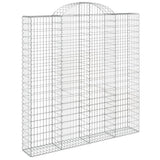 VidaXL Gabionen 3 Stück gebogen 200x30x200 220 cm Eisen