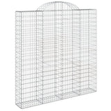 VidaXL Gabionen 4 Stück gebogen 200x30x200 220 cm Eisen