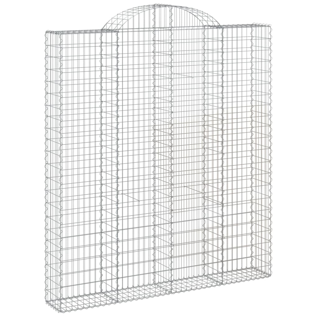 VidaXL Gabionen 4 Stück gebogen 200x30x220 240 cm Eisen