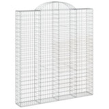 VidaXL Gabionen 9 Stück gebogen 200x30x220 240 cm Eisen