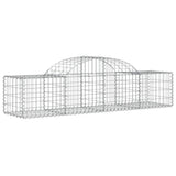 VidaXL Gabionen 2 Stück gebogen 200x50x40 60 cm verzinktes Eisen