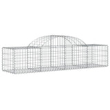 VidaXL Gabionen 8 Stück gebogen 200x50x40 60 cm verzinktes Eisen
