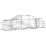 VidaXL Gabionen 10 Stück gebogen 200x50x40 60 cm verzinktes Eisen