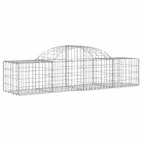 VidaXL Gabionen 15 Stück gebogen 200x50x40 60 cm verzinktes Eisen