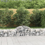 VidaXL Gabionen 20 Stück gebogen 200x50x40 60 cm Eisen