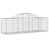 VidaXL Gabionen 4 Stück gebogen 200x50x60 80 cm verzinktes Eisen