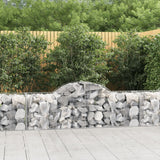 VidaXL Gabionen 9 Stück gebogen 200x50x60 80 cm verzinktes Eisen