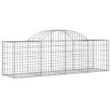 VidaXL Gabionen 13 Stück gebogen 200x50x60 80 cm verzinktes Eisen