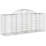 VidaXL Gabionen 10 Stück gebogen 200x50x80 100 cm Eisen