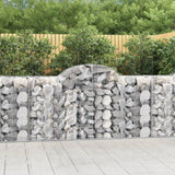 VidaXL Gabionen 14 Stück gebogen 200x50x100 120 cm Eisen