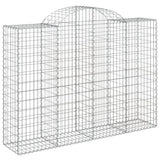 VidaXL Gabionen 3 Stück gebogen 200x50x140 160 cm Eisen