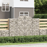 VidaXL Gabionen 5 Stück gebogen 200x50x140 160 cm Eisen
