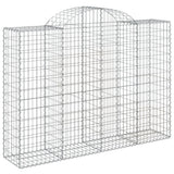 VidaXL Gabionen 8 Stück gebogen 200x50x140 160 cm Eisen