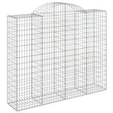 VidaXL Gabionen 7 Stk. gebogen 200x50x160 180 cm Eisen