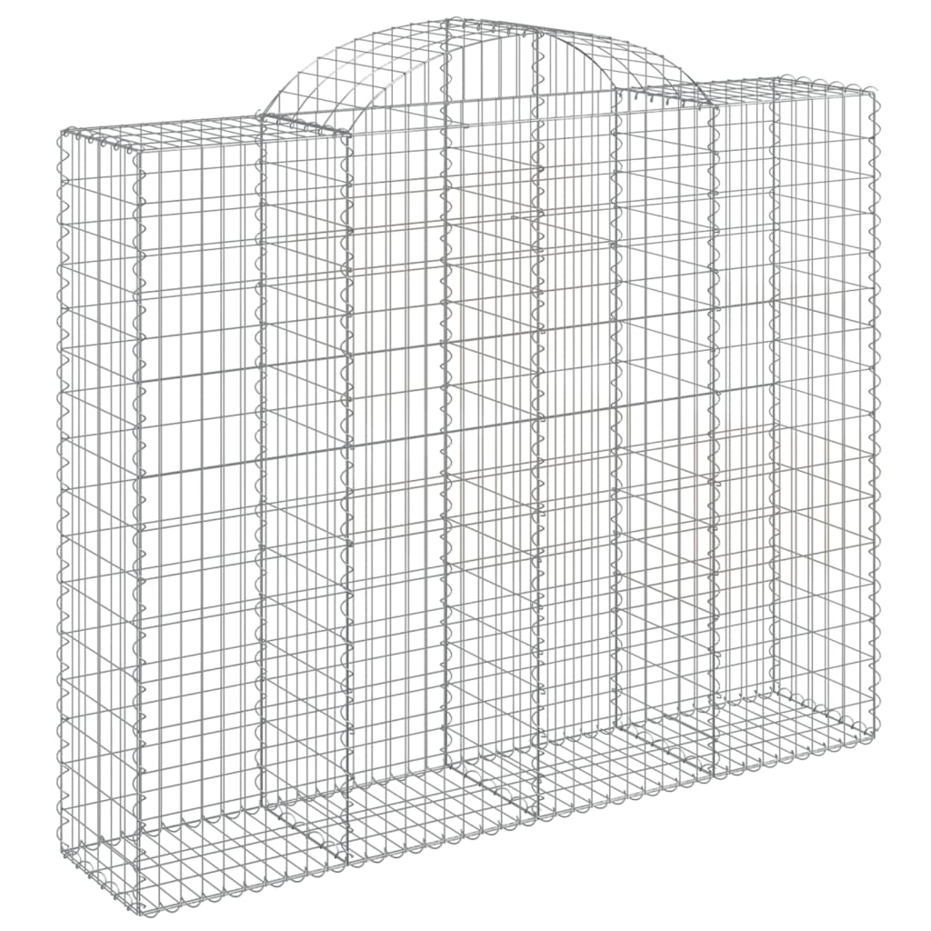 VidaXL Gabionen 8 Stück gebogen 200x50x160 180 cm Eisen