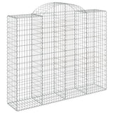 VidaXL Gabionen 8 Stück gebogen 200x50x160 180 cm Eisen