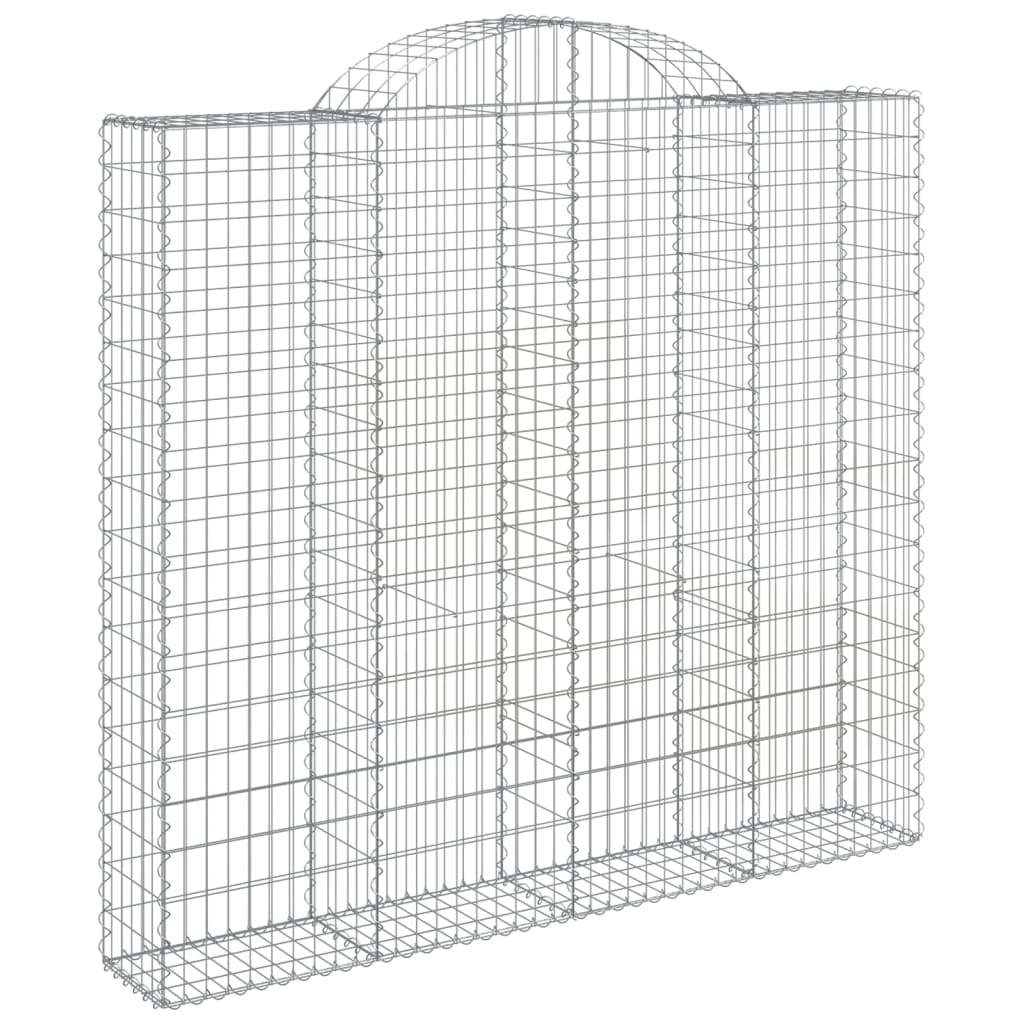 VidaXL Gabionen 6 Stück gebogen 200x50x180 200 cm Eisen