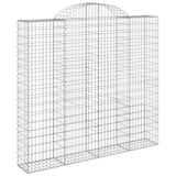 VidaXL Gabionen 7 Stk. gebogen 200x50x180 200 cm Eisen