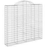 VidaXL Gabionen 9 Stück gebogen 200x50x180 200 cm Eisen