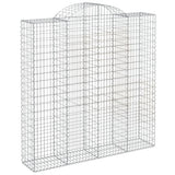 VidaXL Gabionen 3 Stück gebogen 200x50x200 220 cm Eisen