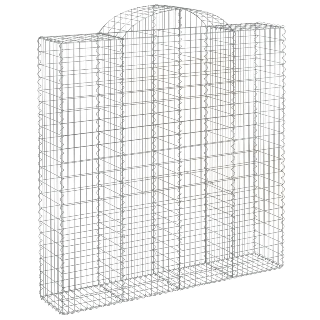 VidaXL Gabionen 8 Stück gebogen 200x50x200 220 cm Eisen