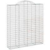 VidaXL Gabionen 3 Stück gebogen 200x50x220 240 cm Eisen
