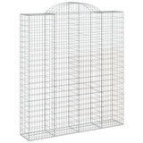 VidaXL Gabionen 5 Stück gebogen 200x50x220 240 cm Eisen