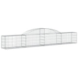 VidaXL Gabionen 5 Stück gebogen 300x30x40 60 cm verzinktes Eisen
