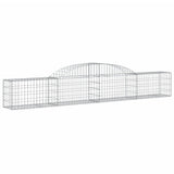VidaXL Gabionen 13 Stück gebogen 300x30x40 60 cm verzinktes Eisen