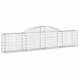 VidaXL Gabionen 13 Stück gebogen 300x30x60 80 cm verzinktes Eisen