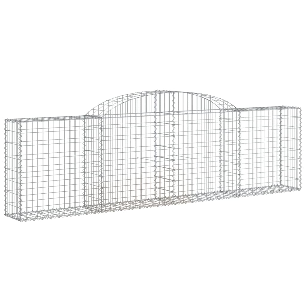 VidaXL Gabionen 12 Stück gebogen 300x30x80 100 cm Eisen