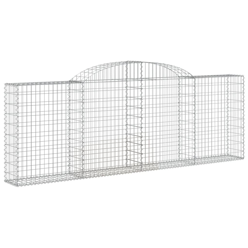 VidaXL Gabionen 5 Stück gebogen 300x30x100 120 cm Eisen