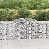 VidaXL Gabionen 7 Stk. gebogen 300x30x100 120 cm Eisen