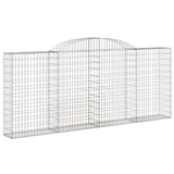 VidaXL Gabionen 4 Stück gebogen 300x30x120 140 cm Eisen