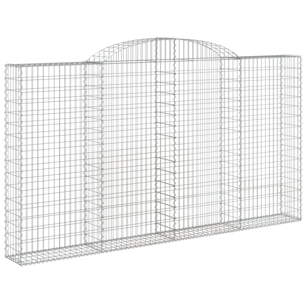 VidaXL Gabionen 5 Stück gebogen 300x30x160 180 cm Eisen