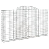 VidaXL Gabionen 5 Stück gebogen 300x30x160 180 cm Eisen