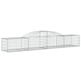 VidaXL Gabionen 2 Stück gebogen 300x50x40 60 cm verzinktes Eisen