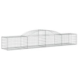 VidaXL Gabionen 10 Stück gebogen 300x50x40 60 cm verzinktes Eisen